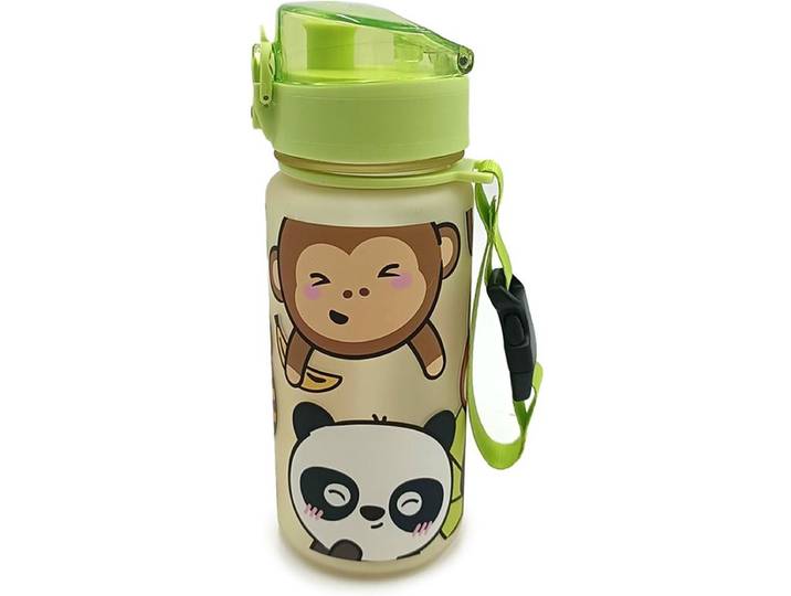 Dieren Pop Top 350ml Breukbestendige Kinder Drinkfles drinkbeker panda aap