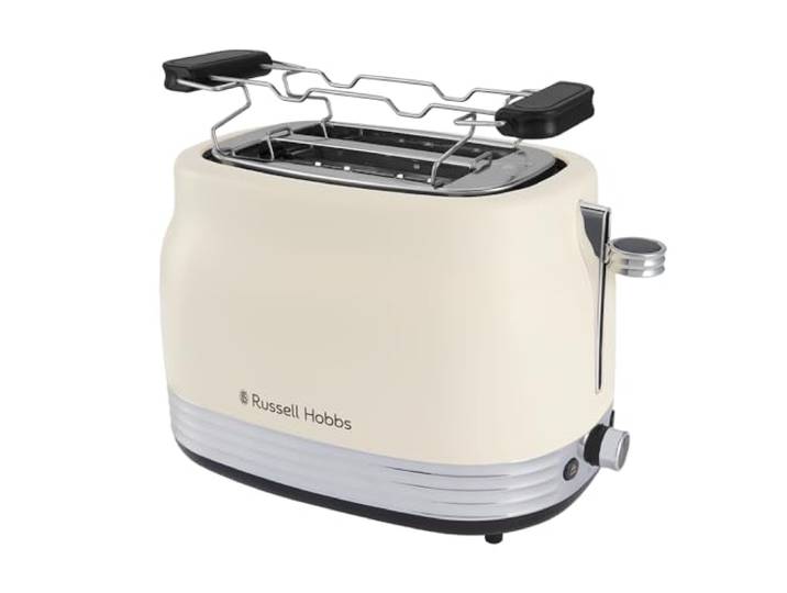 Russell Hobbs broodrooster [2 Plakjes] Hanley Jasmine (6 Bruiningsniveaus, M Vintage Design, Brede Slots, Bevroren/Opwarmen/Annuleren, Broodjeswarmer, Kruimellade, Lift & Kijk) 28650-56