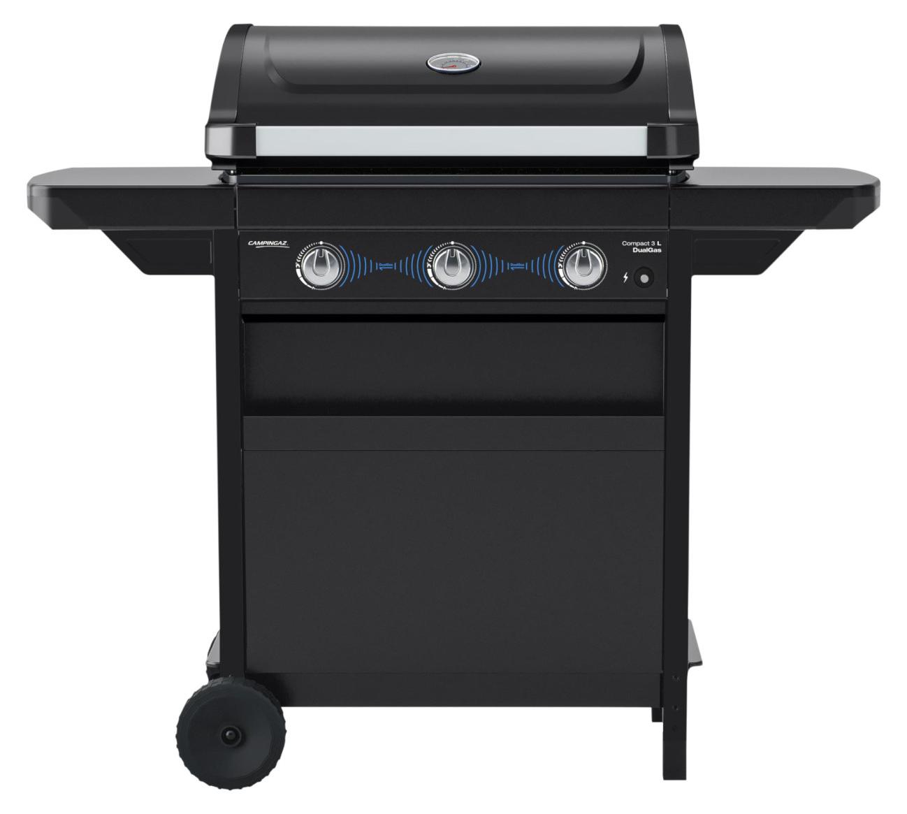 Campingaz Gasgrill Compact 3L Dualgas | 3 Brenner | 7,5 kW | Doppelte Gasversorgung (Flüssiggas/Erdgas) | Grillfläche 2135 cm²