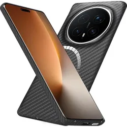 Techsuit - Aramid Fiber MagSafe - Honor Magic8 Pro - Black (Honor Magic 8 Pro), Smartphone Hülle, Schwarz