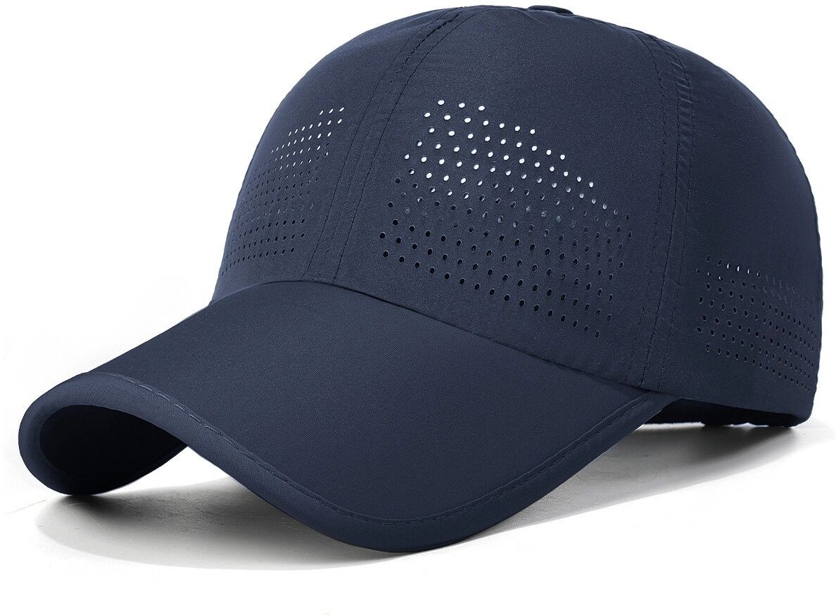 INF Schnelltrocknende atmungsaktive Baseball-Sonnenkappe – Leichtes Polyester mit Belüftung für Outdoor-Sport und Freizeit Navy blau