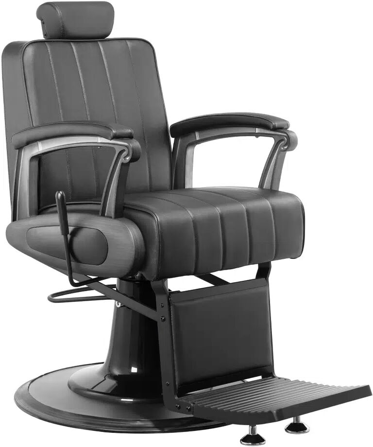 MUDI Poltrona da Parrucchiere uomo Barbiere reclinabile CREST Barber Shop