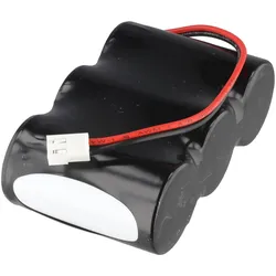 AccuCell Notleuchtenakku NiMH 3,6V 4500mAh F1x3 Mono D mit Kabel und Stecker ersetzt Saft 802712, Akku Ladegerät
