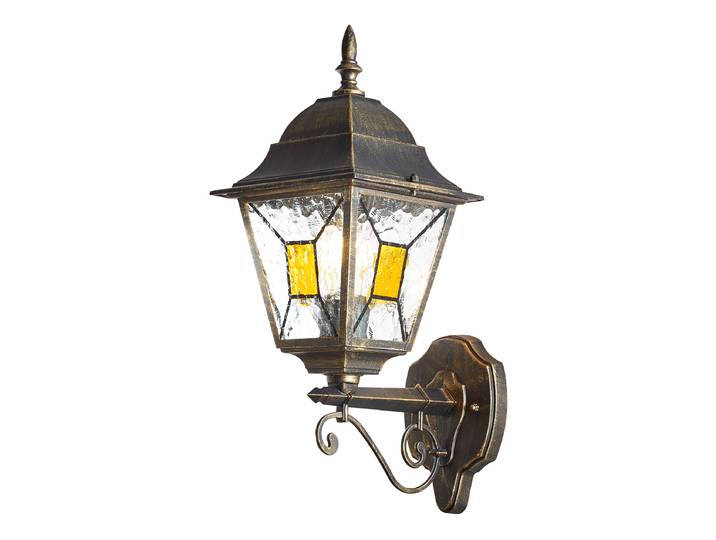 Wandleuchte Janel Typ A 18 x 45 x 26cm Schwarz/Braun