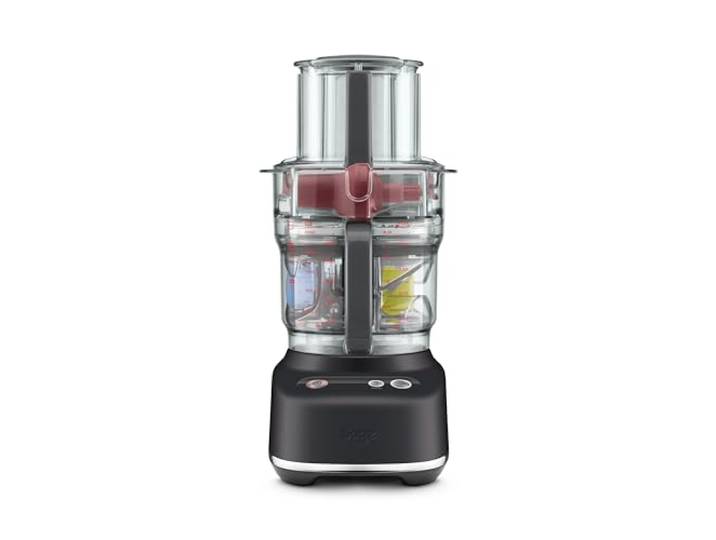 Sage The Paradice 9 Küchenmaschine, Schwarzer Trüffel Multifunktionales Set zum Hacken, Würfeln, Schneiden und Zerkleinern, 9 Tassen Fassungsvermögen, 650W Motor