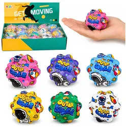 Anti-Stress-Schaumstoffball mit Noppen zum Springen, Kosmos 7 cm