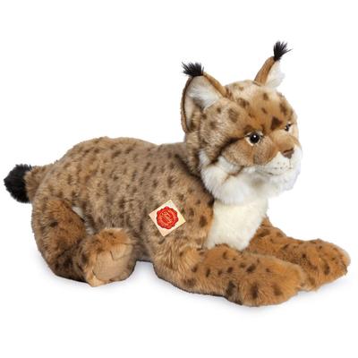 Kuscheltier TEDDY HERMANN "Luchs liegend, 45 cm", braun, Plüschfiguren, KinderL:45cm, Polyester, Kuscheltier, zum Teil aus recyceltem Material, L:45cm