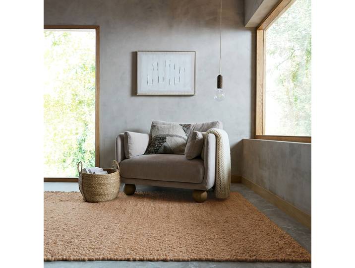 Kurzflorteppich Finley Beige/Beige 120 x 170cm Polyester