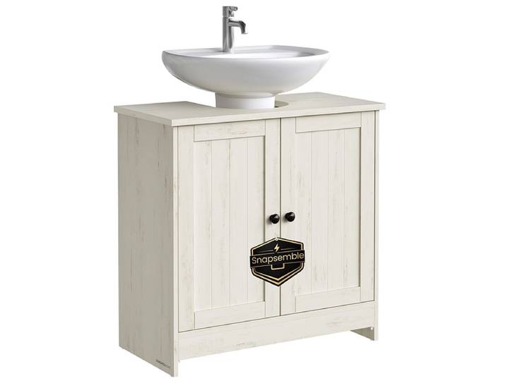 Unterwaschbeckenschrank SONGMICS Weiss