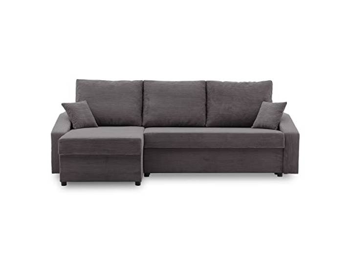 Ecksofa Dorma mit schlaffunktion, einfacher Aufbau, modernes Design, polstermöbel. Schlafcouch zum Wohnzimmer. Widerstandsfähiges, Minimalistisches Design (POSO 022)