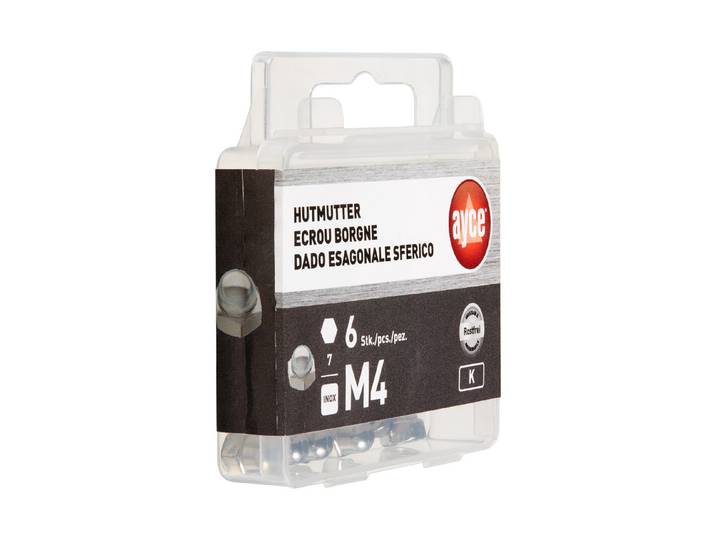 Hutmutter Edelstahl M4