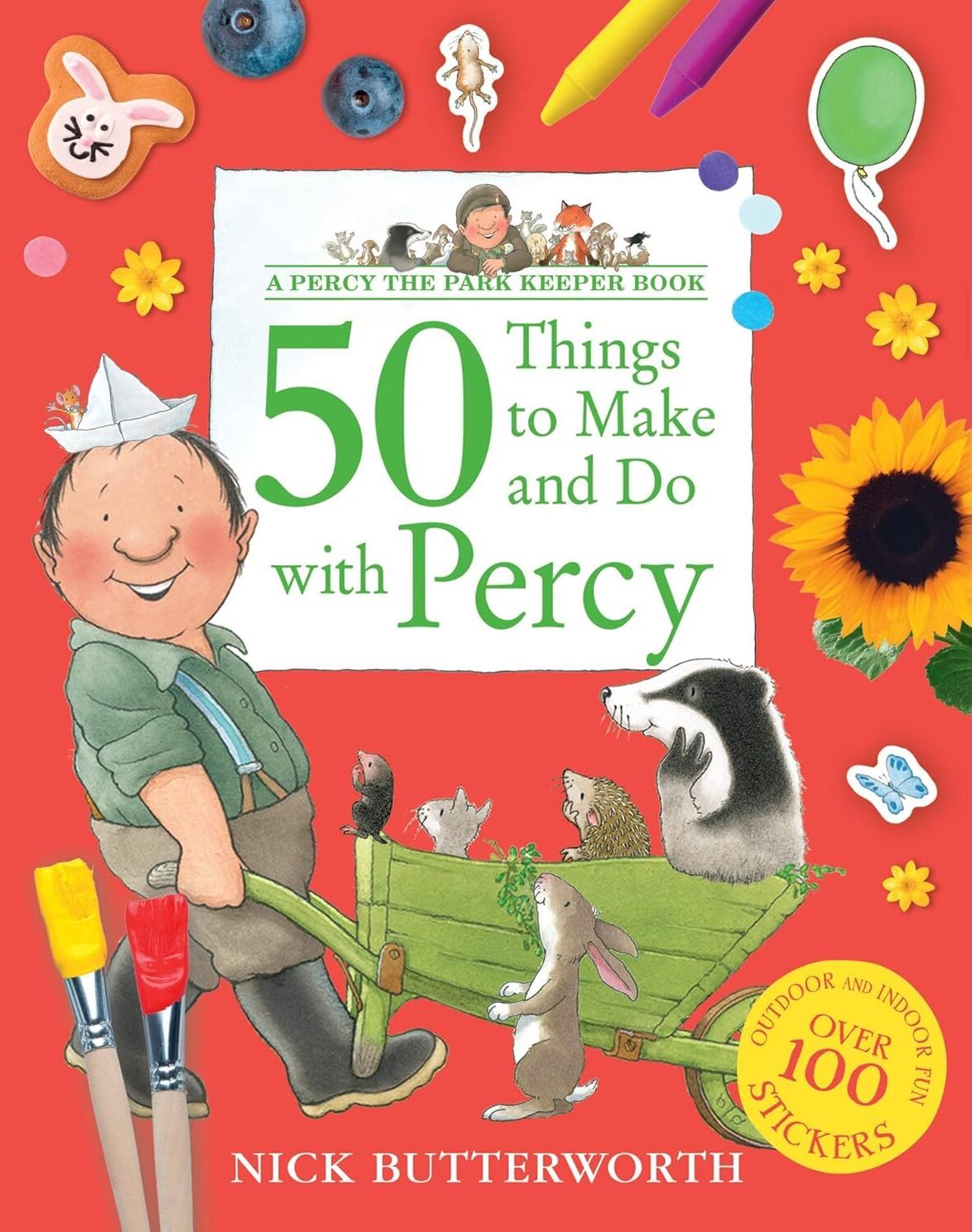 HarperCollins Children's Books Percy the Park Keeper 3 Book Activity Set by Nick Butterworth - Paperback - Ages 3-6 - Crafts, Drawing & Stickers Gift Set