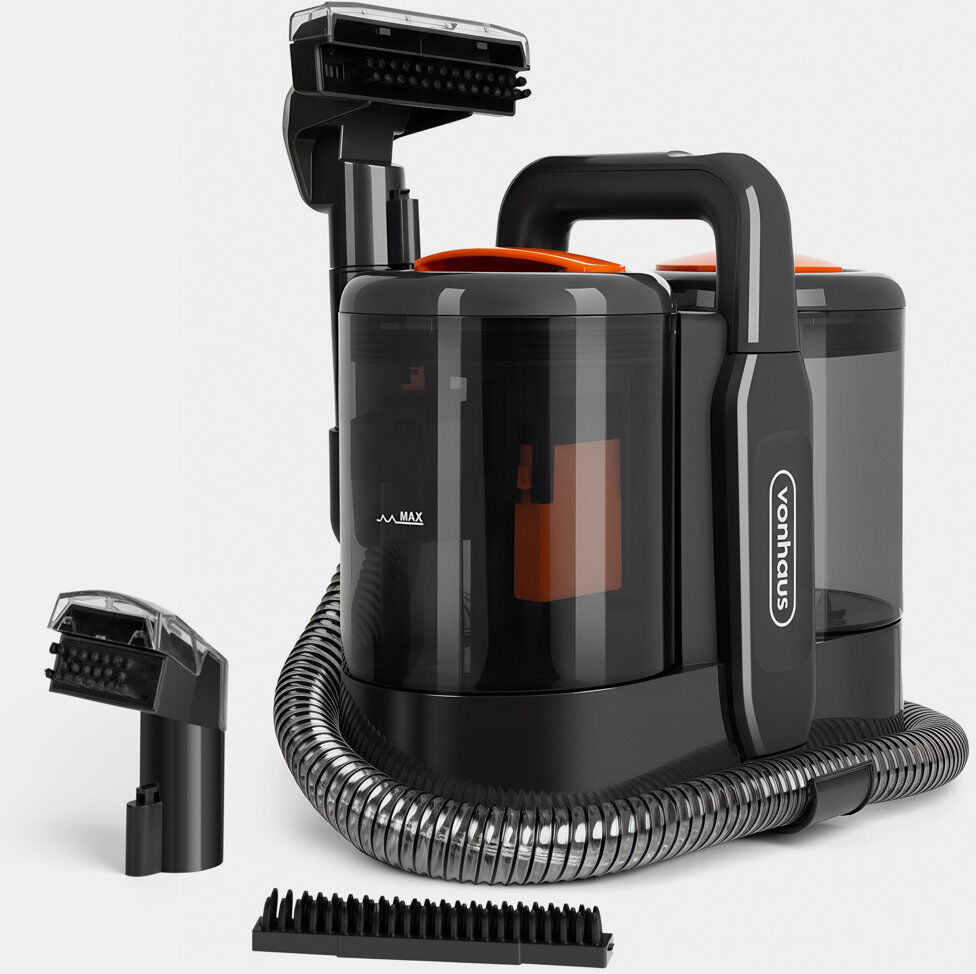 Vonhaus Spot Cleaner 600W, Portable 1.5L Capacity Carpet Washer Grey 4kg