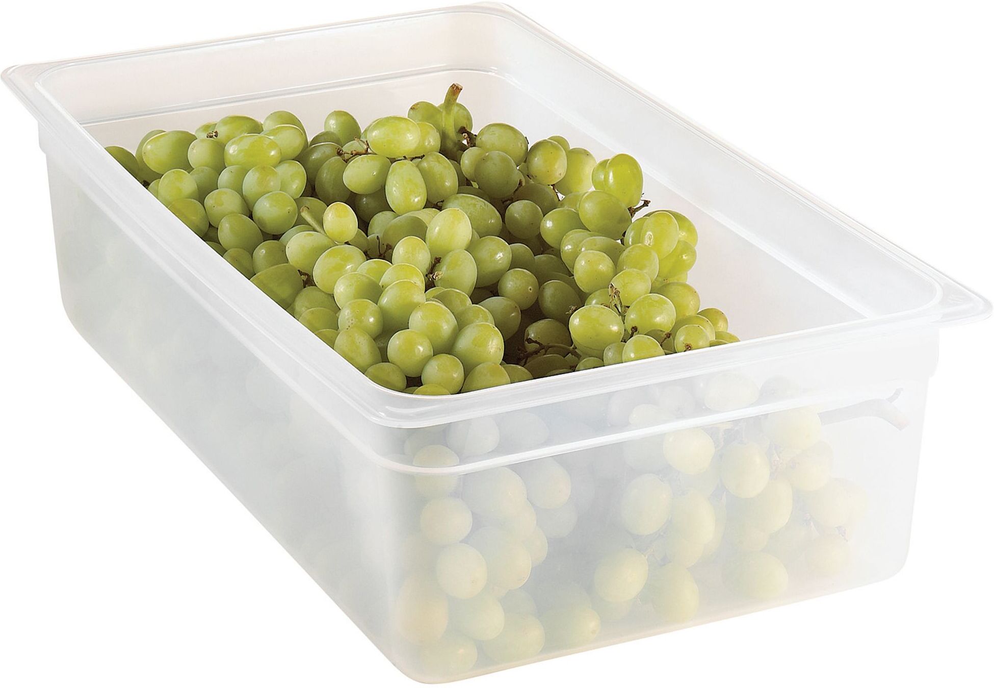 (6 stuks) CAMBRO Polypropyleen Gastronormbak 1/1 - Melkwit - Hoogte: 150mm transparant
