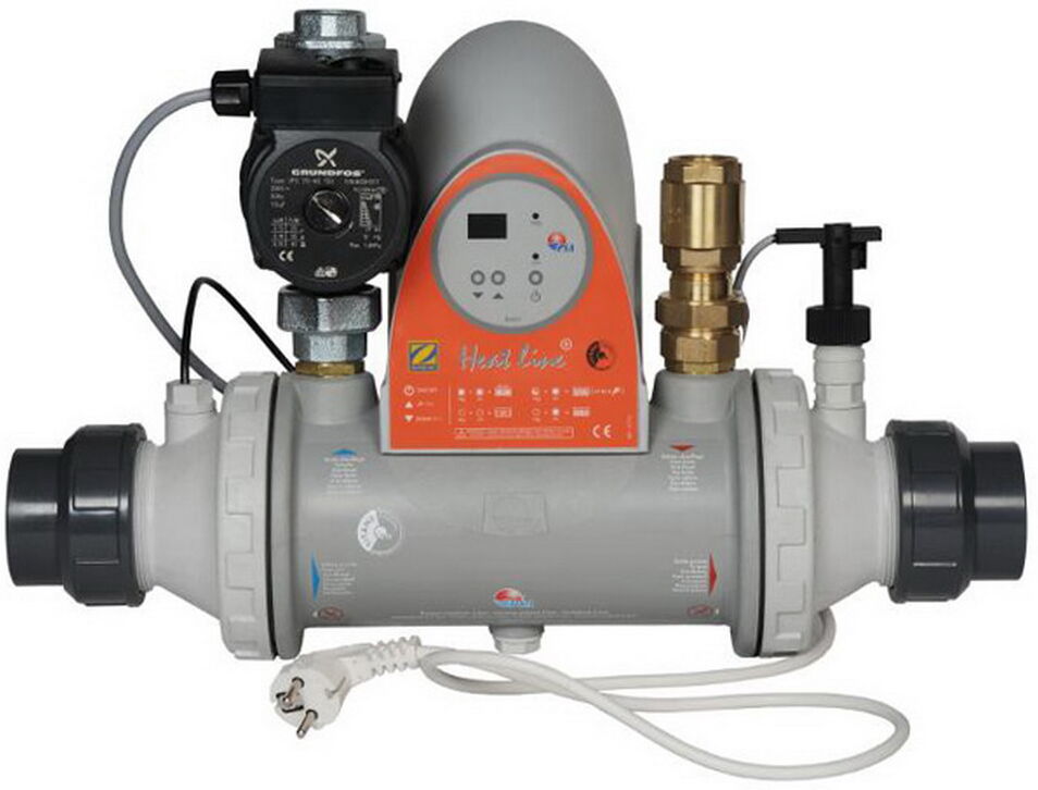 Echangeur multitubulaire Zodiac HEAT LINE PLUS 40kW pour bassin jusqu'à 120m³