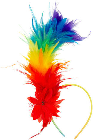 Haarreif "Regenbogen-Feder"