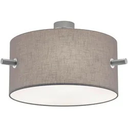 Deckeneleuchte Camden Grau/Nickel max. 60 Watt