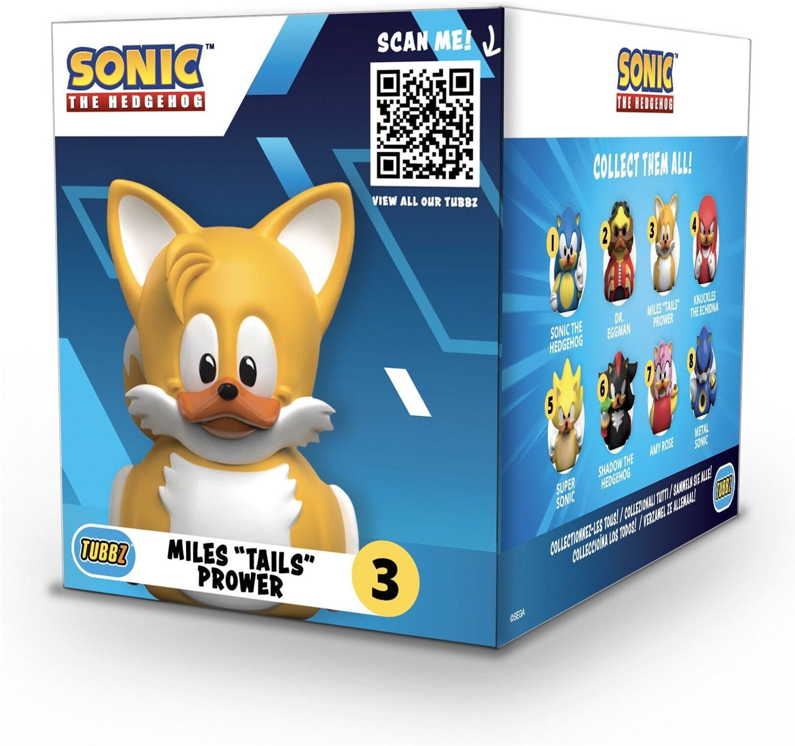 Tubbz Collectibles - Sonic The Hedgehog - Miles "Tails" Prower (Boxed Edition) - Official SEGA Merchandise