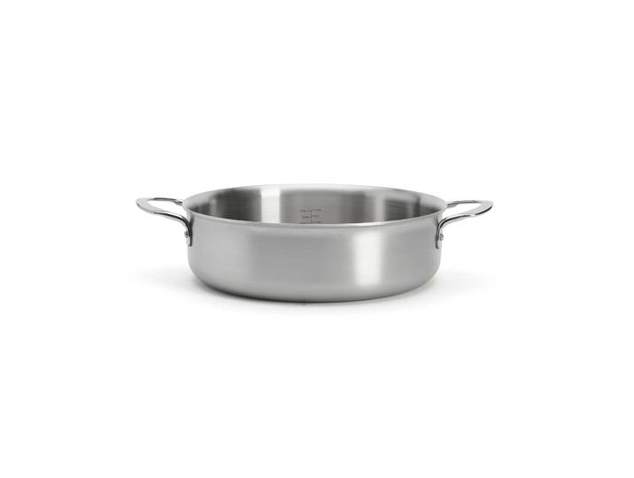 De Buyer Alchimy rak sauteerpan roestvrij staal Ø28 cm