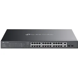 TP-Link 28-Port Gigabit Easy Managed Switch mit 24 PoE+ und Cloud-Management (28 Ports), Netzwerk Switch