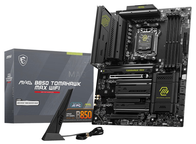 MSI MAG B850 TOMAHAWK MAX WIFI ATX Mainboard - Sockel AM5