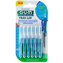 GUM Trav-ler 1,6mm Tanne blau Interdenta 6 St