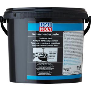 Liqui-Moly Reifenmontagepaste 21345, schwarz, für Auto- & Motorradreifen, im Eimer, 5 kg