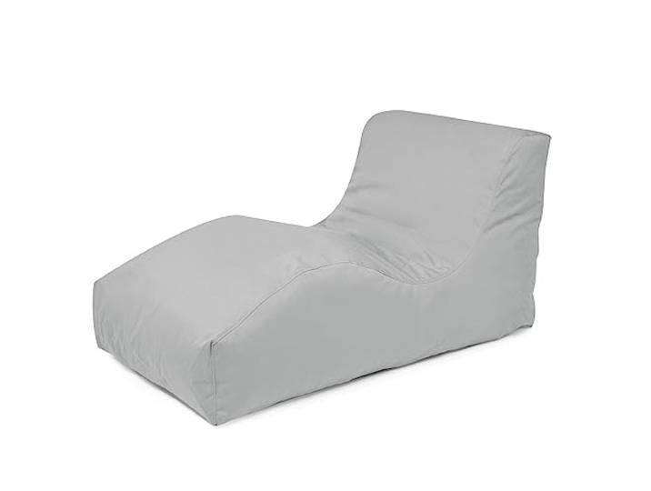 Outbag Wave Plus cool-Grey (Grau), 125x70x65 cm (LxBxH), Der Outdoor-Sitzsack für Garten und Terrasse, regenfest, frostsicher, formstabil, Outdoor & Indoor Made in Germany