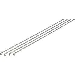 SPEICHE 2MM,GLATT,SILB,258MM,100ST