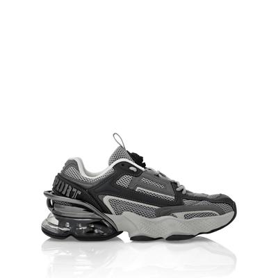 Sneaker PLEIN SPORT "Thunder", Damen, Gr. 37, Normalschaft, grau (1072, grau, schwarzgrau), Schuhe Sneaker