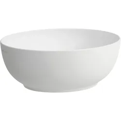 Laufen Waschtisch-Schale ILBAGNOALESSI, oval, 380x450x170 mm, weiß matt, inkl. Ablaufventil mit Ventilabdeckung