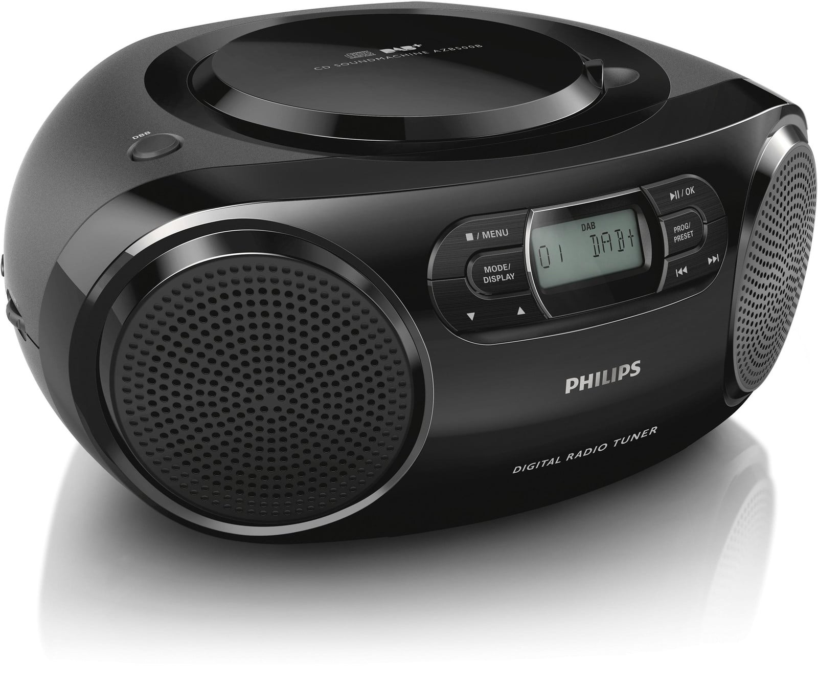 Philips Soundmachine AZB500 12 DAB+ FM Radio met CD-speler in zwart