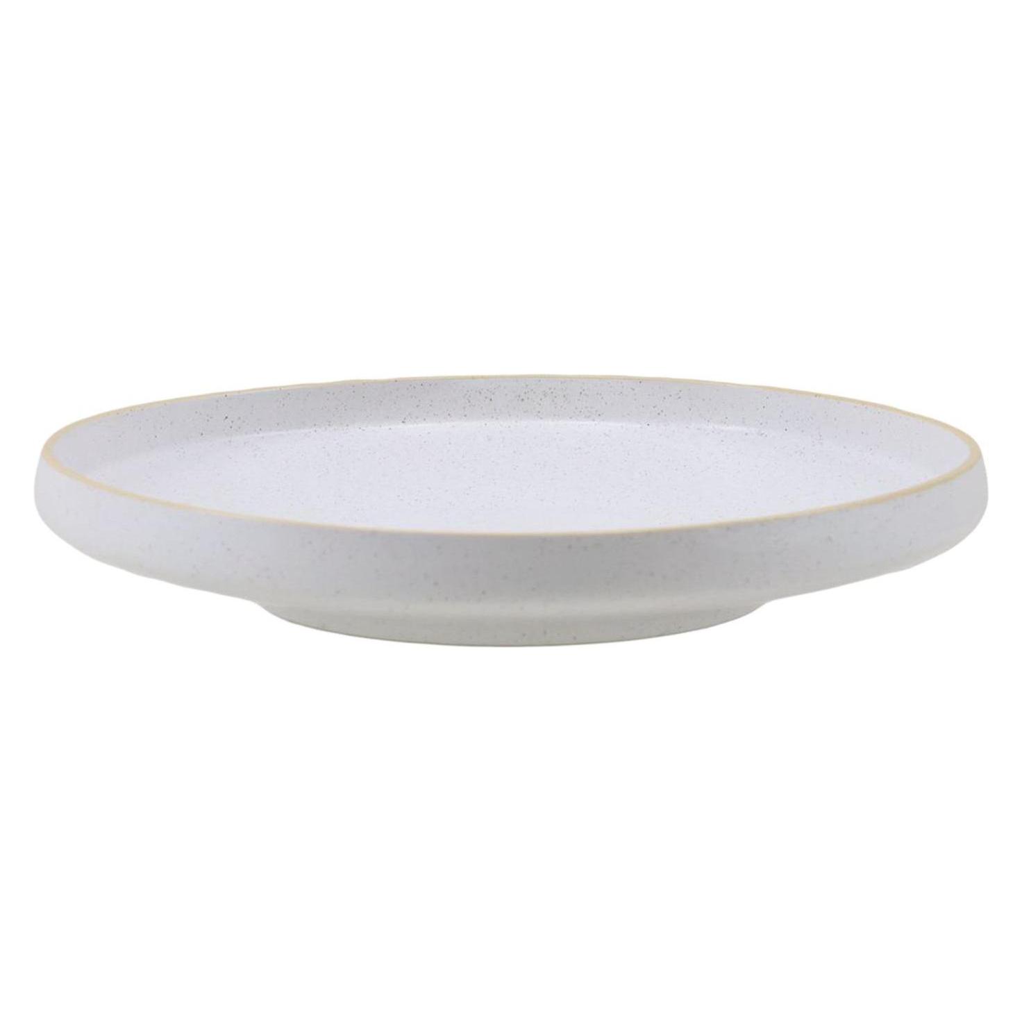 Domoletti Plate lunch Grey sand, Ø 26.7 cm, white (26.70 cm) (62617409)