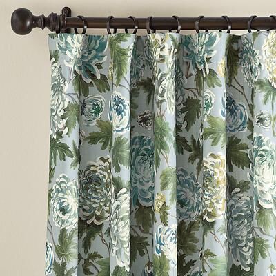 "Alora Floral Drapery Panel - 50""W x 84""L - Ballard Designs"