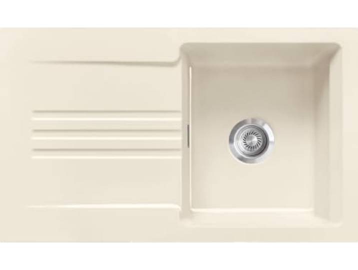 Spüle KeraDomo KARA 85 in MAGNOLIE mit Handbetätigung