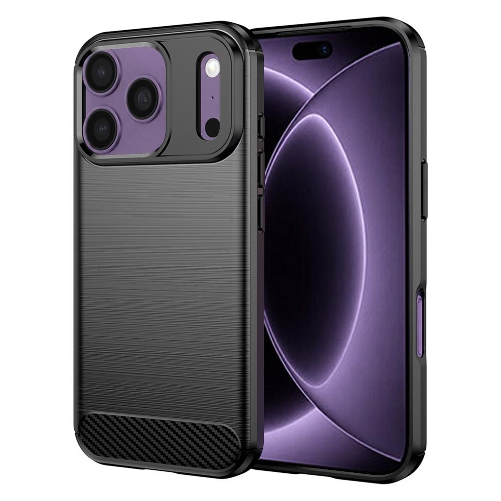Techsuit - Carbon Silicone - iPhone 18 Pro / iPhone 17 Pro - Black (Apple iPhone 17 Pro, Apple iPhone 18 Pro) (72059948)