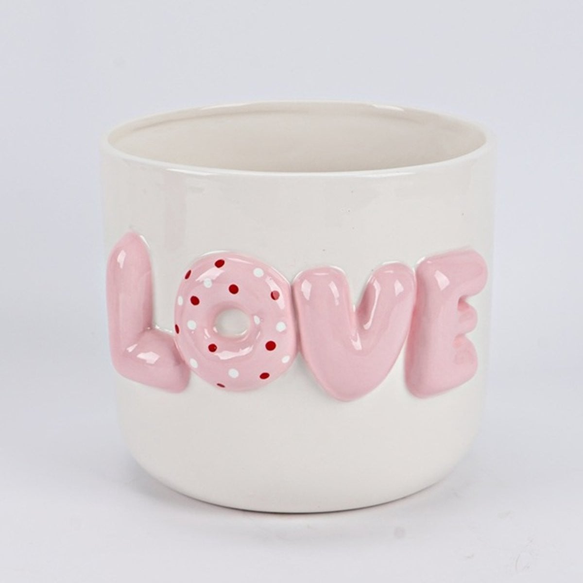 Aardewerk vaas LOVE