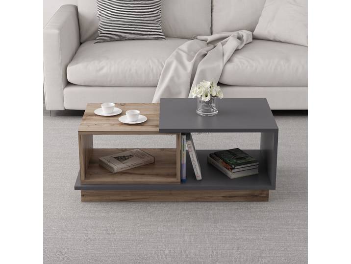 Skye Decor, Consept - Anthracite, Couchtische, Anthrazit, 90 x 36 x 45 cm