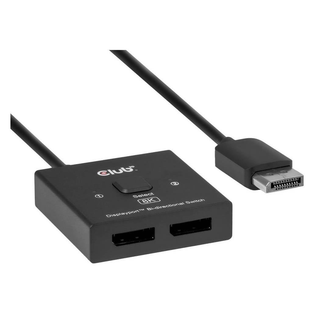Club 3D Club3D Switch DisplayPort 2-in-1 Bi-Direktional 8K (CSV-1009)