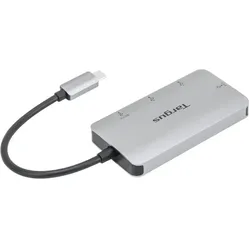Targus ACH228EU (USB-C, 4 Ports), Dockingstation + USB Hub, Silber