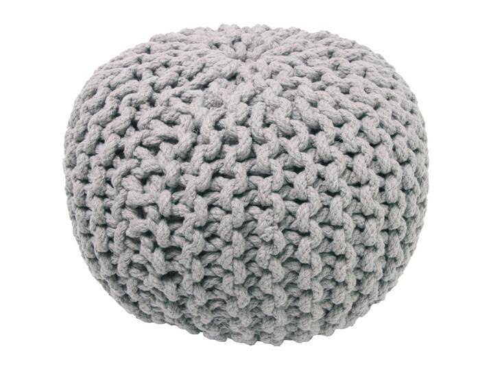 Hocker Ingo grey Baumwolle B 30 H 20 cm