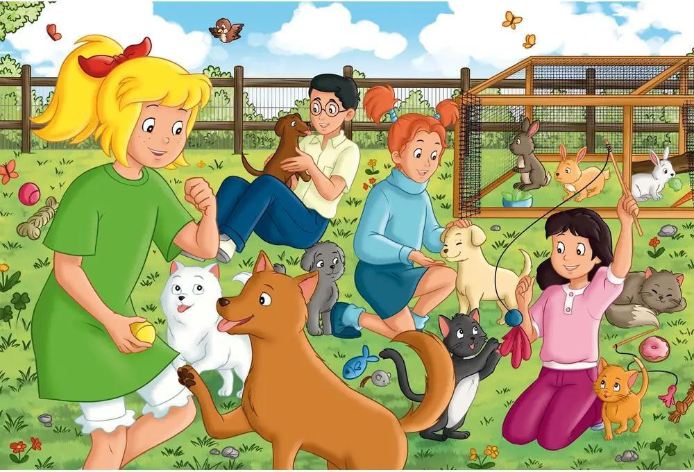 Schmidt Spiele Bibi Blocksberg Dierenpension Kinderpuzzel - 100 stukjes