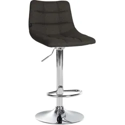 CLP Barhocker Jerry Stoff chrom   Farbe: dunkelgrau, Gestell Farbe: chrom
