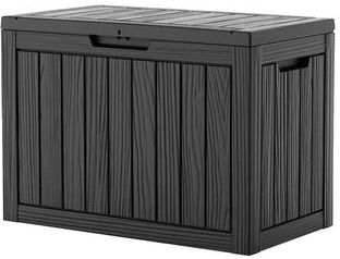 Lesly 170L/45Gal polypropylene resin outdoor storage deck box