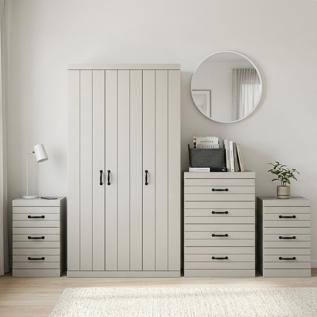 17 Stories Allington 4 Piece Bedroom Set Grey