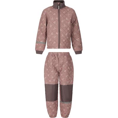 Skianzug ZIGZAG "Stockland", Kinder, Gr. 116, rosa (rosa, braun), 100% Polyester, bedruckt, Sportanzüge Skianzug, in atmungsaktiver Qualität