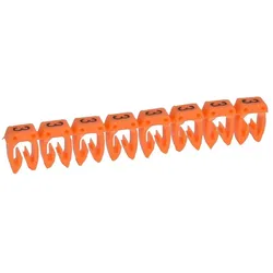 Legrand 038233 Kennzeichnungssystem CAB 3,f. Leiterquerschnitt 4 bis 6 mm2, Ziffer:3 (Orange)  - 800 Stück