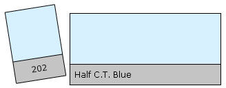 Lee Colour Filter 202 H.C.T. Blue Half C
