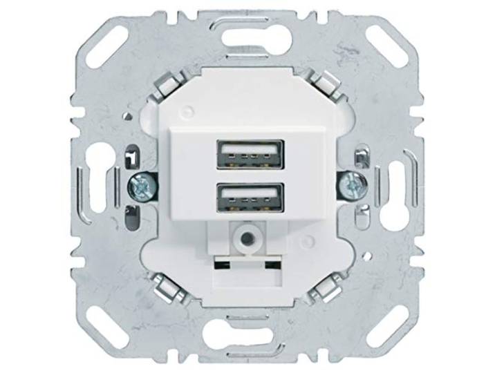 toma usb 230v bl. polar, mate