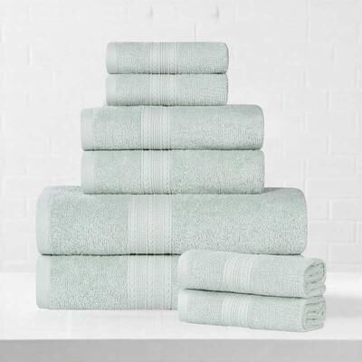 Superior Eco-Friendly Cotton 8-Piece Towel Set